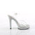 GLORY-508DM High Heels Sandalette - Klar/Silber | Fabulicious High Heels SALE