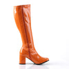 Retro Stiefel GOGO-300 - Lack Orange SALE