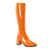 Retro Stiefel GOGO-300 - Lack Orange SALE