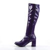 Retro Stiefel GOGO-300 - Lack Lila SALE