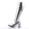 Retro Stiefel GOGO-300 - PU Silber SALE