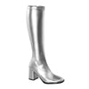 Retro Stiefel GOGO-300 - PU Silber SALE