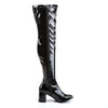 Overknee Stiefel GOGO-3000 - Lack Schwarz SALE