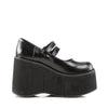 KERA-08 Plateau Schuh schwarz matt Mary Janes | DemoniaCult SALE