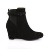 Wedges KIMBERLY-102 - Velour Schwarz SALE