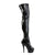 Plateau Overknee Stiefel KISS-3000 - Lack Schwarz SALE