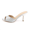 Pantolette LUCY-01 - Silber | Fabulicious SALE