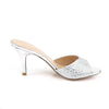 Pantolette LUCY-01 - Silber | Fabulicious SALE