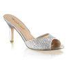 Pantolette LUCY-01 - Silber | Fabulicious SALE