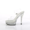 MAJESTY-508SDT Plateau Sandalette - Transparent | Fabulicious SALE