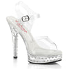 MAJESTY-508SDT Plateau Sandalette - Transparent | Fabulicious SALE