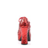 Retro Plateau Pumps MARYJANE-50G - Rot SALE