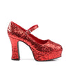 Retro Plateau Pumps MARYJANE-50G - Rot SALE