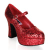 Retro Plateau Pumps MARYJANE-50G - Rot SALE