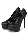 Michael Soul ARIA - Plateau Pumps schwarz matt