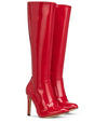 Michael Soul DONNA - Klassische Stiletto Stiefel in rot lack