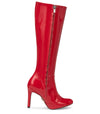 Michael Soul DONNA - Klassische Stiletto Stiefel in rot lack