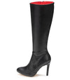 Michael Soul DONNA - Klassische Stiletto Stiefel in schwarz matt