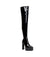 SAPHINA Plateau Overknee Stiefel Schwarz Lack | Giaro SALE