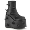 SLAY-77 Plateau Stiefeletten - Schwarz | DemoniaCult SALE