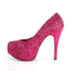 Plateau Pumps TEEZE-06GW - Glitter Hot Pink (Weit) SALE