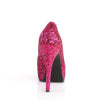 Plateau Pumps TEEZE-06GW - Glitter Hot Pink (Weit) SALE