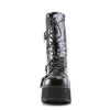 TRASHVILLE-205 Plateau Stiefel schwarz matt Nieten Gothic | DemoniaCult SALE