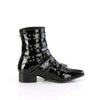 WARLOCK-70 Stiefeletten - Schwarz Lack | DemoniaCult SALE