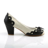 Retro Pumps WIGGLE-17 - Creme/Schwarz SALE