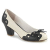 Retro Pumps WIGGLE-17 - Creme/Schwarz SALE