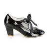 Retro Pumps WIGGLE-32 - Lack Schwarz SALE