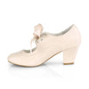 Retro Pumps WIGGLE-32 - Beige SALE