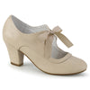 Retro Pumps WIGGLE-32 - Beige SALE