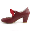 Retro Pumps WIGGLE-32 - Burgundrot SALE