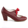 Retro Pumps WIGGLE-32 - Burgundrot SALE